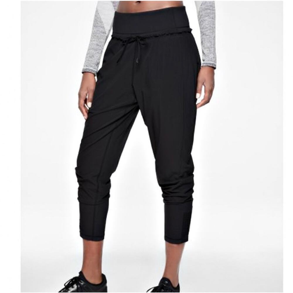 Athleta Spar Pant Womens Large in Black High Rise #405474 EUC